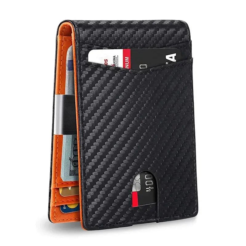 Streamline Your Essentials with the Slim RFID Leather Wallet