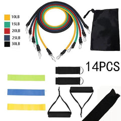 17 Pieces Resistance Bands Set - Starlight Mill13566_97GH33M