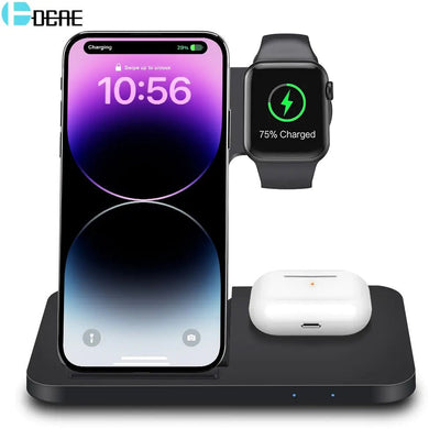 3in1 Wireless Fast Charger Dock Station - Starlight Mill971265_OUWD3KP