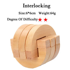 IQ 3D Wooden Brain Teaser Game