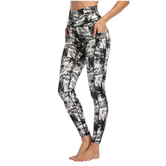 Women's High Waisted Yoga Leggings with Pockets - Starlight Mill457289_LVWD5CT