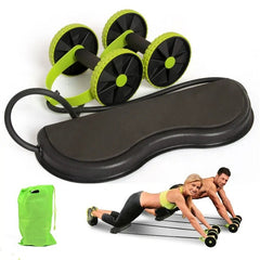 AB Wheels with Resistance Bands: Home Exercise Trainer - Starlight Mill382983_HD5SNB0