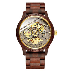 Classic Wooden Men's Mechanical Watch - Starlight Mill899495_B1LIUA3