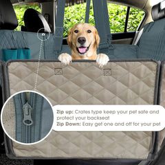 Dog Seat Cover with Mesh Visual Window - Starlight Mill1021608_GGOWJ4Q