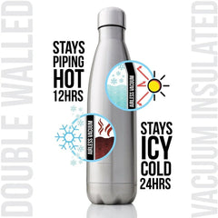 Double - Wall Insulated Vacuum Flask Water Bottle - Starlight Mill18912_M2V6LWL