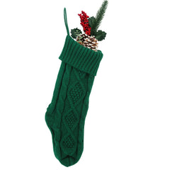 Embroidered Knitted Christmas Stockings Gift Bag - Starlight MillCJYS184475902BY