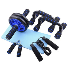 Home Fitness Set: Abdominal Wheel Roller, Push - Up Bar, and Jump Rope - Starlight Mill14303_0RCPAOW