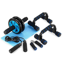 Home Fitness Set: Abdominal Wheel Roller, Push - Up Bar, and Jump Rope - Starlight Mill14303_0RCPAOW