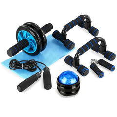 Home Fitness Set: Abdominal Wheel Roller, Push - Up Bar, and Jump Rope - Starlight Mill14303_T8GXJ0K