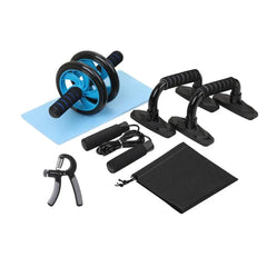 Home Fitness Set: Abdominal Wheel Roller, Push - Up Bar, and Jump Rope - Starlight Mill14303_N5LZ6QN