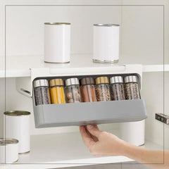 Kitchen Self - Adhesive Wall - Mounted Spice Organizer - Starlight Mill518732_2YQ2FHM