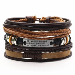 Leather Bracelets Men Bangles - Starlight Mill608272_SKHH94V