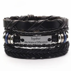 Leather Bracelets Men Bangles - Starlight Mill608272_SKHH94V