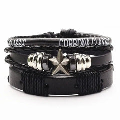 Leather Bracelets Men Bangles - Starlight Mill608272_SKHH94V