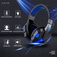 LED Light Wired Gamer Headset - Starlight Mill504368_TIH40AN