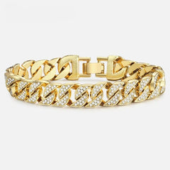 Miami Gold Curb Cuban Bracelet - Starlight MillLQ9YAPI