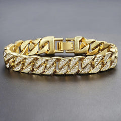 Miami Gold Curb Cuban Bracelet - Starlight MillLQ9YAPI