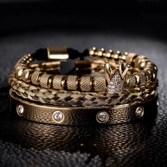 Roman Royal Charm Men Bracelets Stainless Steel - Starlight Mill678258_DBN4ELE