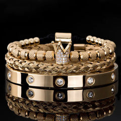 Roman Royal Charm Men Bracelets Stainless Steel - Starlight Mill678258_DBN4ELE
