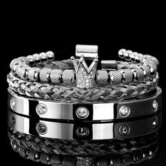 Roman Royal Charm Men Bracelets Stainless Steel - Starlight Mill678258_DBN4ELE
