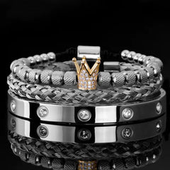 Roman Royal Charm Men Bracelets Stainless Steel - Starlight Mill678258_G2GDBGJ