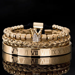 Roman Royal Charm Men Bracelets Stainless Steel - Starlight Mill678258_UHIJJM7