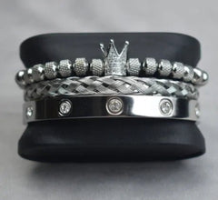 Roman Royal Charm Men Bracelets Stainless Steel - Starlight Mill678258_ORX3G12