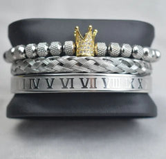 Roman Royal Charm Men Bracelets Stainless Steel - Starlight Mill678258_DBN4ELE