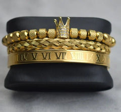 Roman Royal Charm Men Bracelets Stainless Steel - Starlight Mill678258_DBN4ELE