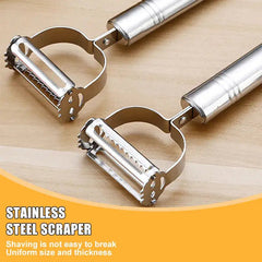 Stainless Steel Vegetable Peeler - Starlight Mill14:200006151#2 in 1 (1pcs)