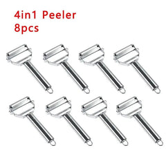 Stainless Steel Vegetable Peeler - Starlight Mill14:200005536#4 in 1 (8pcs)