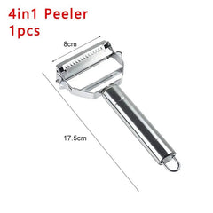 Stainless Steel Vegetable Peeler - Starlight Mill14:200006151#2 in 1 (1pcs)