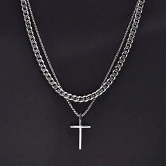 Vnox Mens Cross Necklaces - Starlight Mill928818_RN468MZ