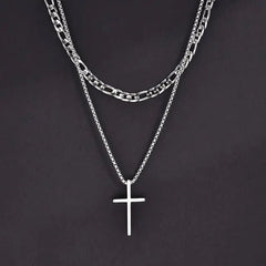 Vnox Mens Cross Necklaces - Starlight Mill928818_RN468MZ