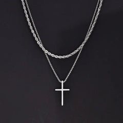 Vnox Mens Cross Necklaces - Starlight Mill928818_RN468MZ