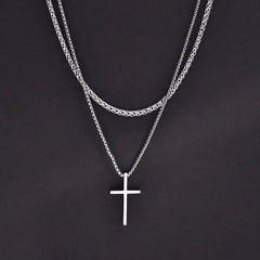 Vnox Mens Cross Necklaces - Starlight Mill928818_RN468MZ