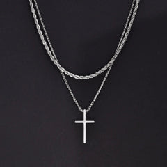 Vnox Mens Cross Necklaces - Starlight Mill928818_RN468MZ