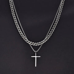 Vnox Mens Cross Necklaces - Starlight Mill928818_RN468MZ