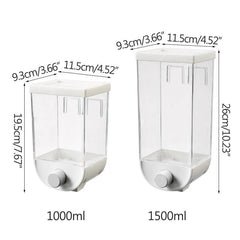 Wall - Mounted Kitchen Multi - Grain Sealed Jars - Starlight Mill459719_MEACR8B