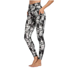 Women's High Waisted Yoga Leggings with Pockets - Starlight Mill457289_F55J15Q