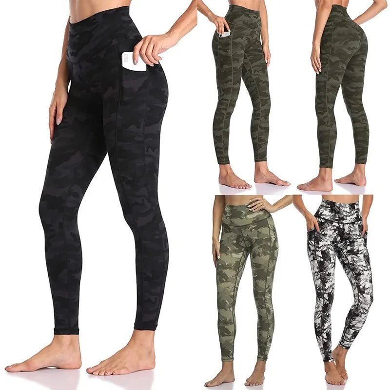 Women's High Waisted Yoga Leggings with Pockets - Starlight MillHDYEIUI7Y